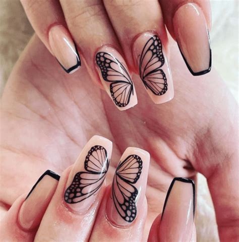 collection   prettiest butterfly nail designs