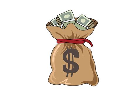 money bag vector art icons  graphics