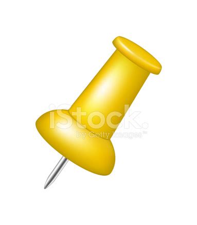 Orange Push Pin Stock Vector - FreeImages.com