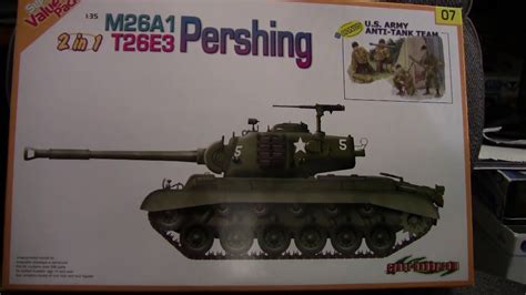 1/35 Dragon M26A1/T26E3 Review/Preview - YouTube