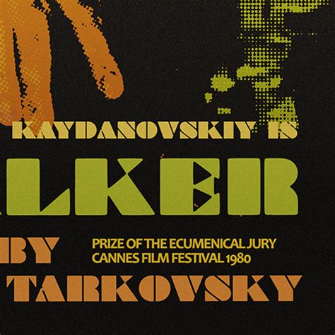 Stalker (Tarkovsky) film poster on Behance