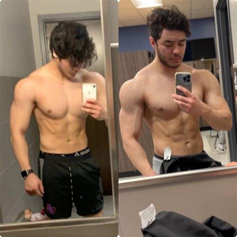Before and After 10 lbs Weight Gain 5 feet 10 Male 180 lbs to 190 lbs