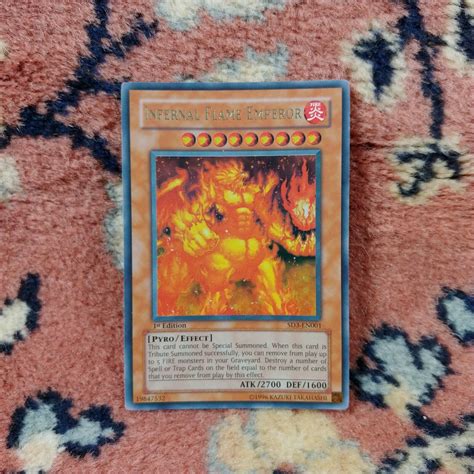 Yu-Gi-Oh Infernal Flame Emperor SD3-EN001 - 1st Edition - Ultra Rare