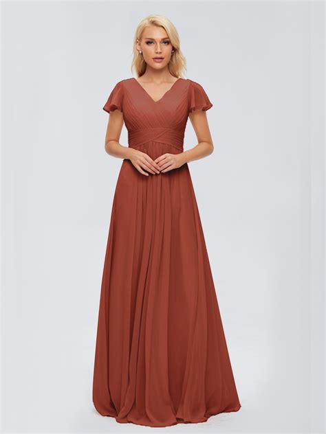 Trending Rust Bridesmaid Dresses Match Your Wedding Theme | Cicinia.co.uk