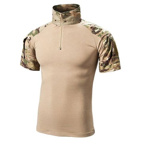 Купить Мужская камуфляжная футболка с коротким рукавом Combat Military ...