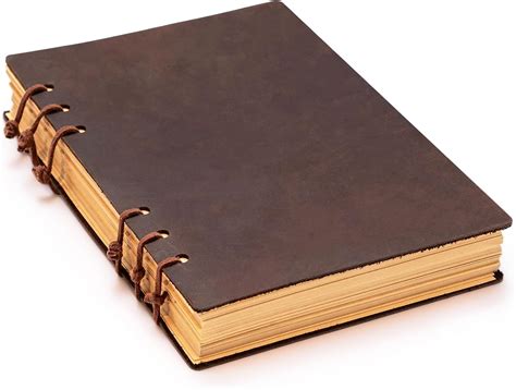 amazoncom wemate vintage leather journalleather bound notebook