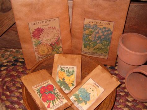 kimskountrykreations Flower seed packets