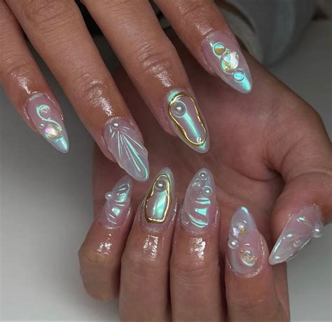 Pin on nails | Mermaid nails, Thermal nails, Summery nails
