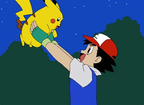 ash blows  pikachu  carbonwater  newgrounds