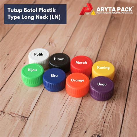 jual tutup botol plastik type long neck ln warna warni shopee indonesia