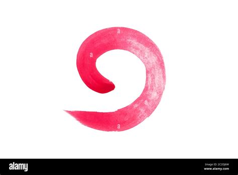 Red Water Color draw isolate on white background Stock Photo - Alamy