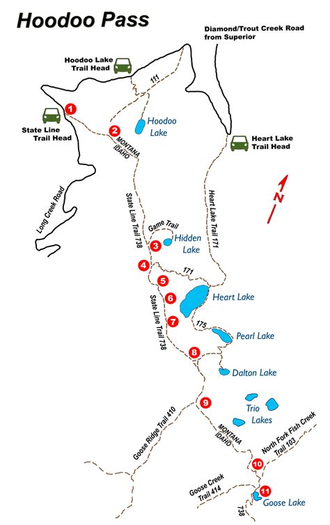 State Line Trail #738 - Hoodoo Pass to Fish Creek