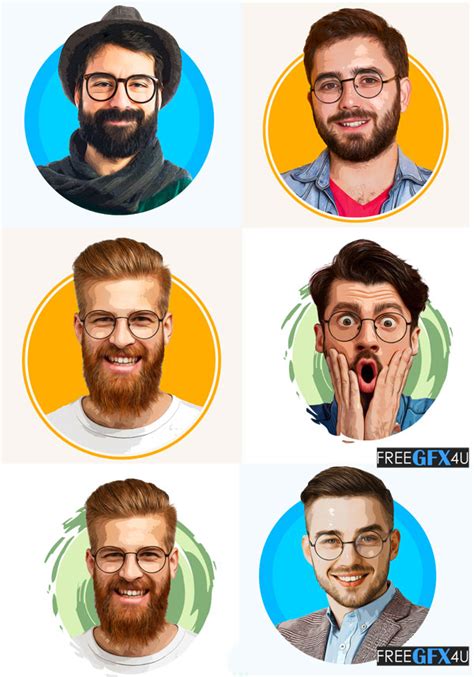 Illustration Circle Profile Picture Photoshop Mockup - FreeGFX4u