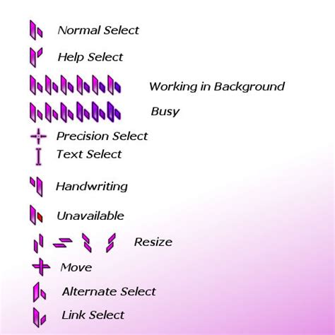 deep purple cursor set  ace cursors  deviantart