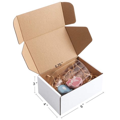 BagDream 25 Pack Small Moving & Shipping Boxes, 6x4x3 Inches, White ...