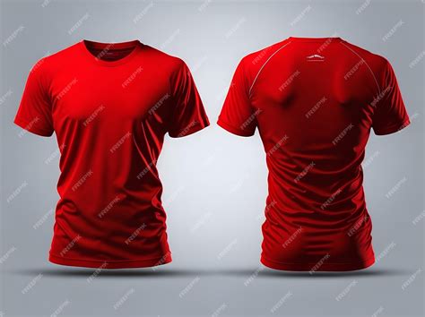 Premium AI Image | Red t shirt mockup
