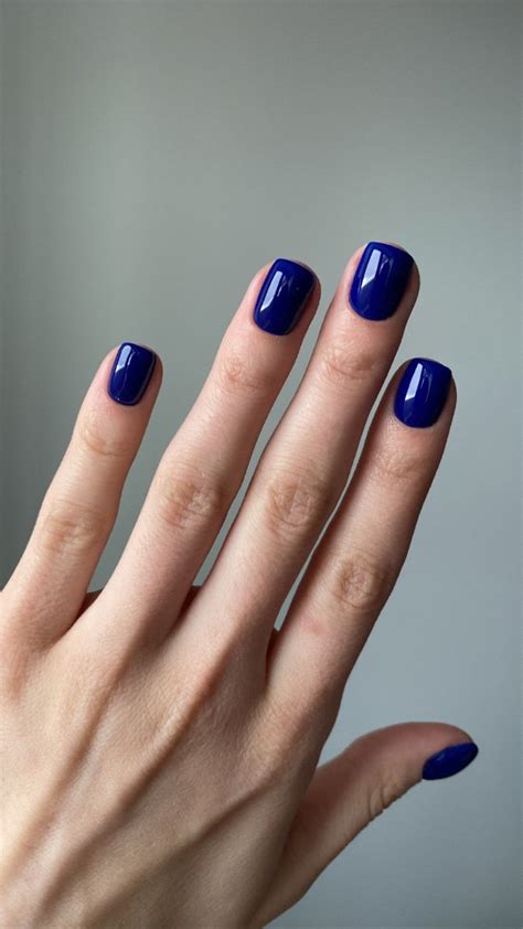 Синие ногти | Thanksgiving nails, Classy acrylic nails, Fall gel nails