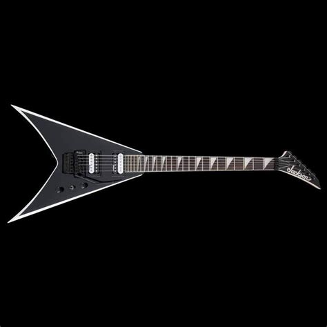 Jackson JS Series King V JS32 Black with White Bevels | The Music Zoo