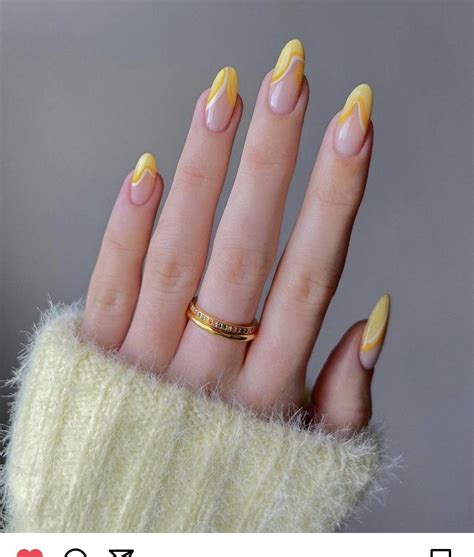 Pin by Brisa Favila on Nails | Spring nails, Nail colors, Yellow nail art