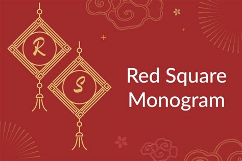 red square monogram