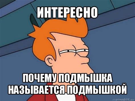 интересно почему подмышка называется подмышкой, Мем Фрай (мне кажется ...