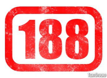 188 Text Effect and Logo Design Number