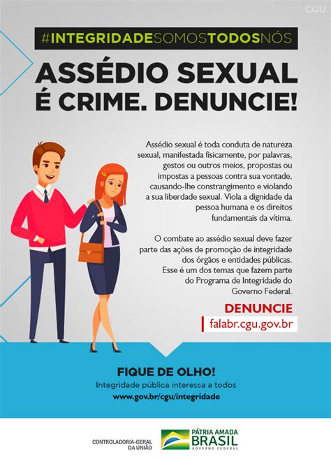 Essa Campanha De Conscientização Sobre O Assédio - Campanha da CGU traz informações sobre assédio moral e sexual ...