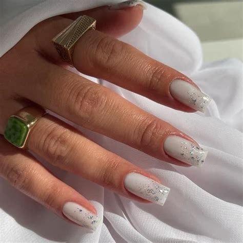 Silver Glitter White Nails Pictures, Photos, and Images for Facebook ...