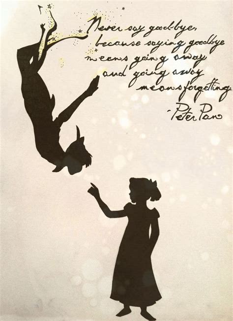 peter pan quotes   goodbye