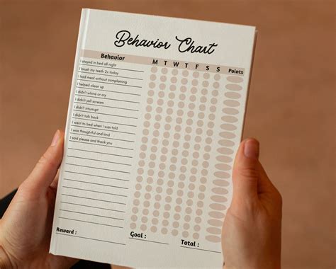 Kids Behavior Reward Chart Printable, Editable, Digital PDF Good ...