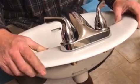 how to install new bathroom sink