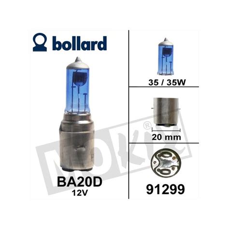 LAMPE BA20D 12V 35/35W HALOGEN SUPER WHITE RMS (1), Gosling Pokale un