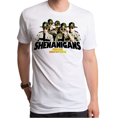 Super Troopers - Super Troopers Shenanigans Short Sleeve Men's Crew Tee ...