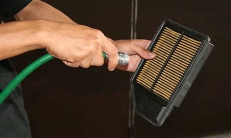 how to clean air filter for car