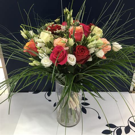 bouquet rose galant monceau fleurs
