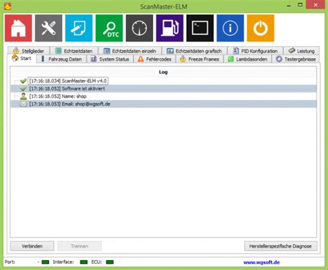 ScanMaster-ELM f. ELM327 | ELM327 | Diagnosesoftware | OBD-2 Shop