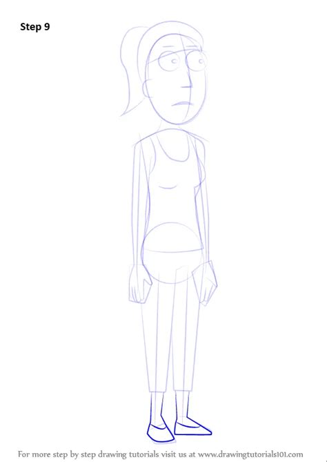 How to Draw Summer Smith from Rick and Morty (Rick and Morty) Step by ...