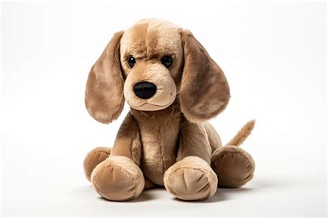 Premium AI Image | Plush dog toy Isolated on a White Background ...