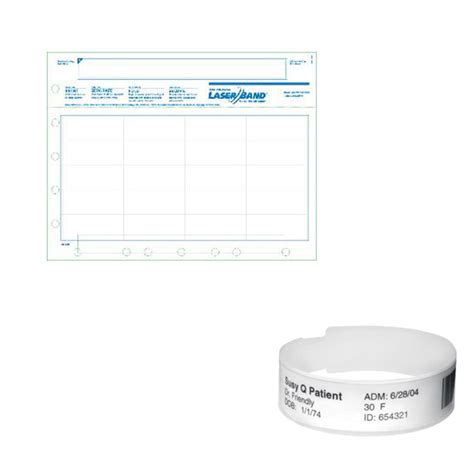 Zebra PLS-102A LaserBand Adult Wristband and Labels