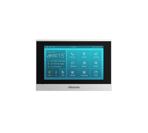 Akuvox C313S Low-cost SIP Indoor Monitor (7 Touchscreen, Audio und Vi ...