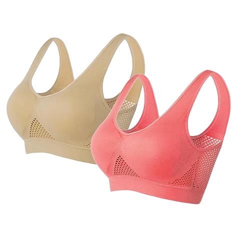 Comdrip Women's Sports Bra 3-Pack Yoga Bralette Wireless Bras