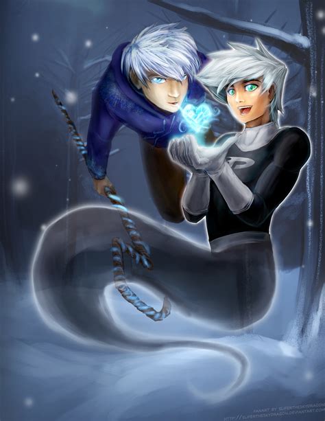 Jack Frost + Danny Phantom - Guardians of Ice by slifertheskydragon on