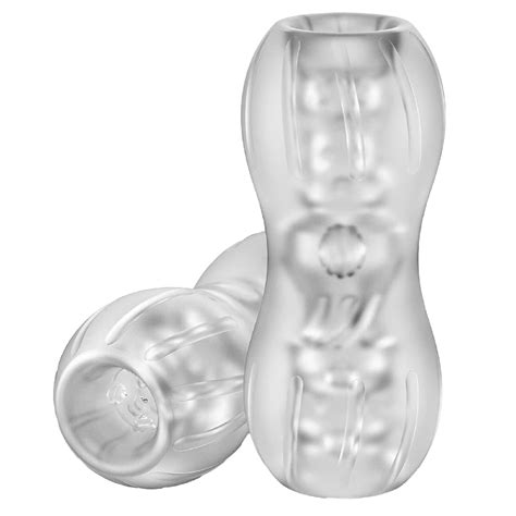 Male Masturbators, Portable Transparent Pocket Pussy Stroker Trainer