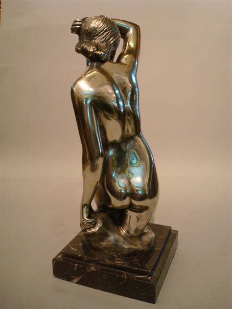 Art Deco Nude Woman Bronze Sculpture For Sale at 1stDibs