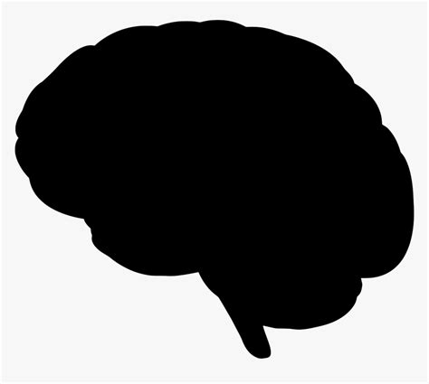 Brain Silhouette - Brain Silhouette No Background, HD Png Download ...