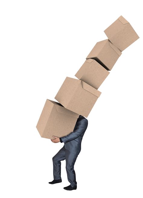 Man som bär stack av lådor Gratis Stock Bild - Public Domain Pictures