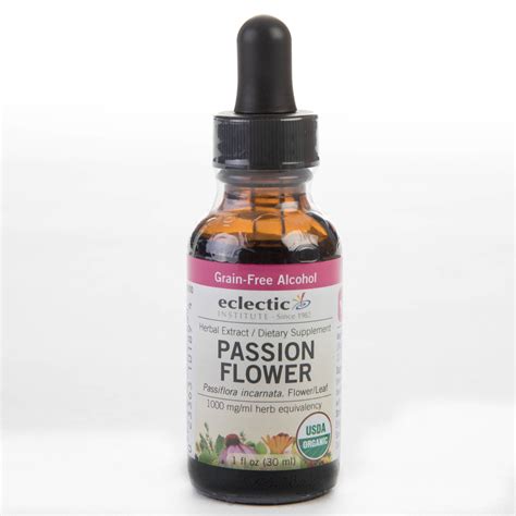 Eclectic Institute Passion Flower Extract, 1 Fl. oz. bottle - 2 oz ...