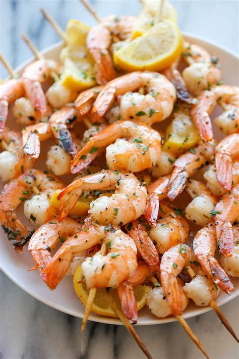 LEMON SHRIMP KABOBS - Nine Recipes