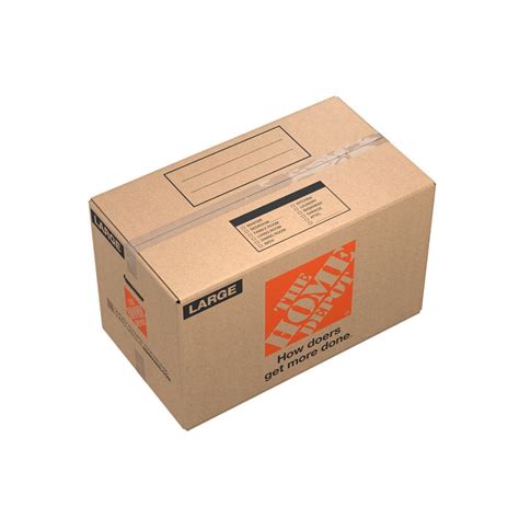 The Home Depot 27 in. L x 15 in. W x 16 in. D Large Moving Box with ...