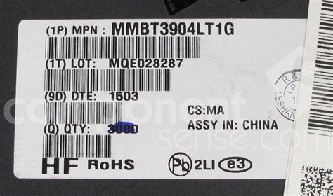 MMBT3904LT1G ON Semiconductor | Component Sense